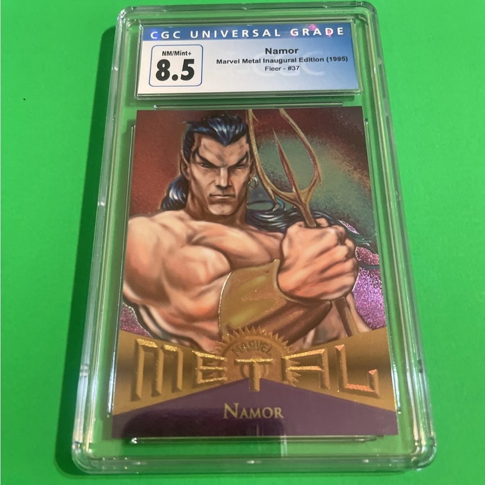 NAMOR #37 SILVER FLASHER - 1995 MARVEL METAL - CGC 8.5!